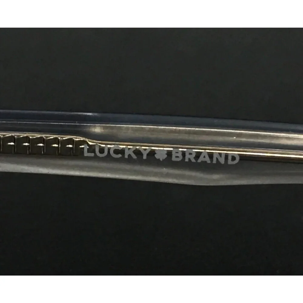 Lucky Brand Eyeglasses Frames VLBD824 CRYSTAL Clear Rectangle Full Rim 49-16-130